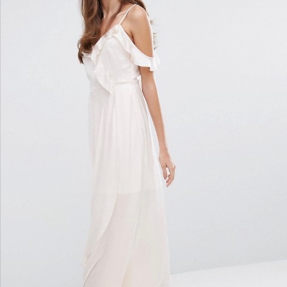 Vero Moda Cold Shoulder Light Pink Dress Sz XS